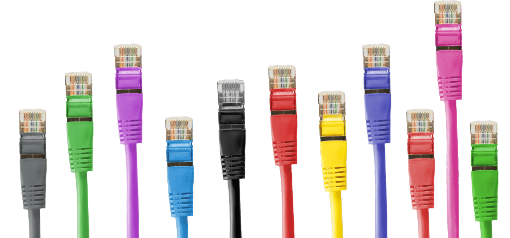 Coloured network cables